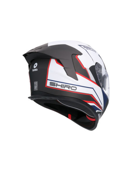 CASCO SHIRO RAPTOR ULTIMATE NEGRO MATE_BLANCO