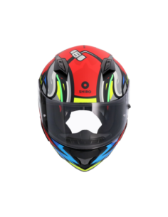 CASCO SHIRO HUNTER RACCOON ROJO MATE