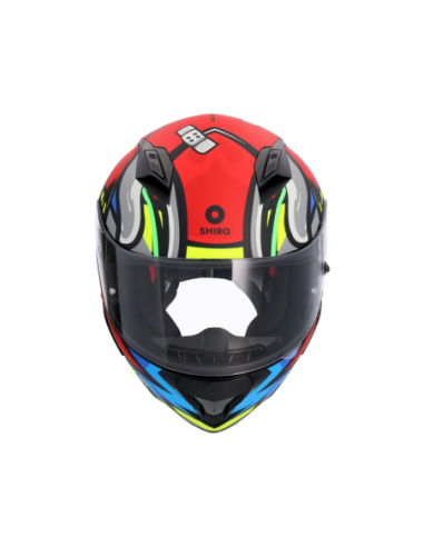 CASCO SHIRO HUNTER RACCOON ROJO MATE CASCO SHIRO HUNTER RACCOON ROJO MATE