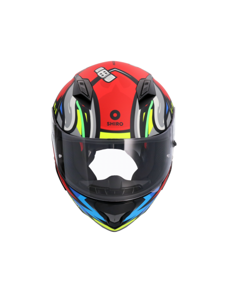 CASCO SHIRO HUNTER RACCOON ROJO MATE
