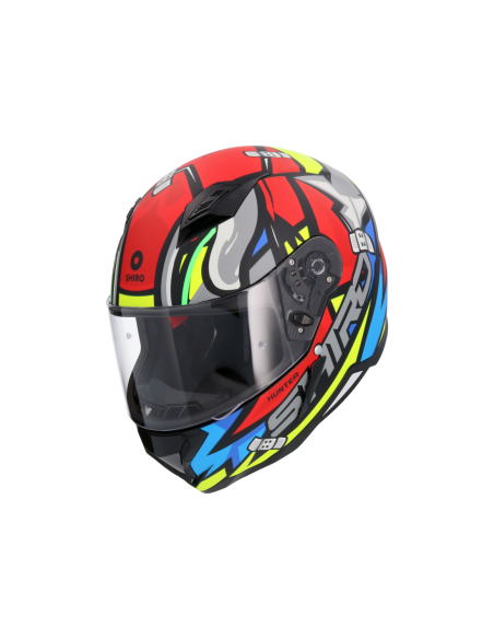 CASCO SHIRO HUNTER RACCOON ROJO MATE