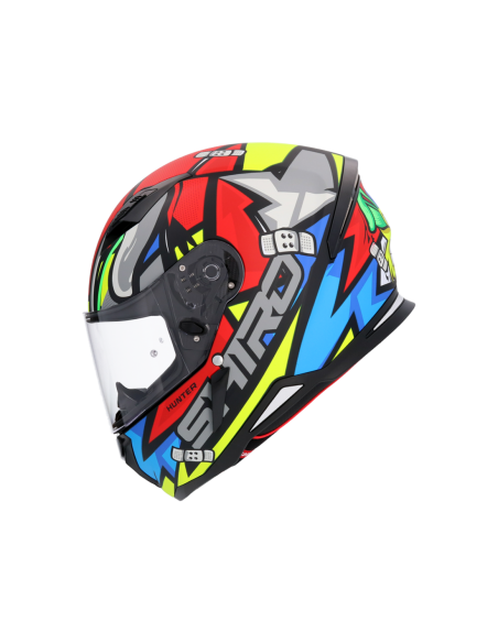 CASCO SHIRO HUNTER RACCOON ROJO MATE