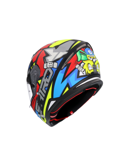 CASCO SHIRO HUNTER RACCOON ROJO MATE