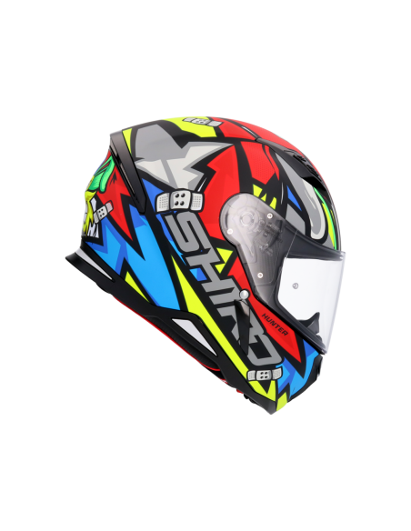 CASCO SHIRO HUNTER RACCOON ROJO MATE