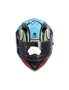 CASCO SHIRO HUNTER RACCOON AZUL MATE