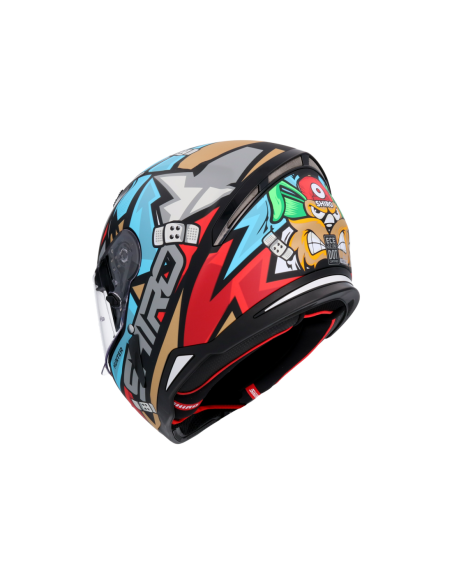 CASCO SHIRO HUNTER RACCOON AZUL MATE