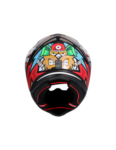 CASCO SHIRO HUNTER RACCOON AZUL MATE