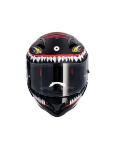 CASCO SHIRO HUNTER SHARK NEGRO MATE