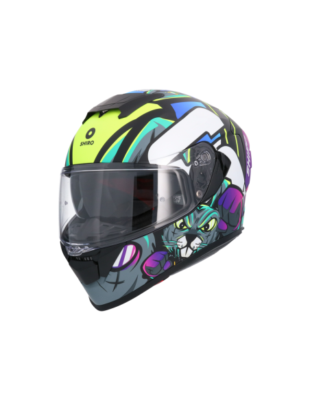 CASCO SHIRO RAPTOR CRAZY RABBIT MULTICOLOR MATE
