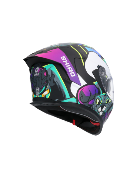 CASCO SHIRO RAPTOR CRAZY RABBIT MULTICOLOR MATE
