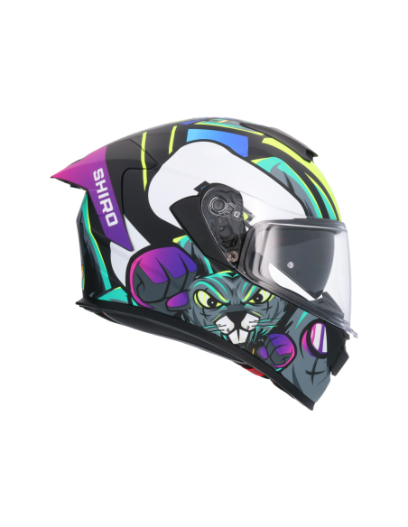 CASCO SHIRO RAPTOR CRAZY RABBIT MULTICOLOR MATE