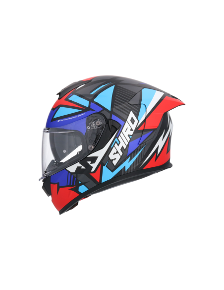 CASCO SHIRO RAPTOR CHASE ROJO_AZUL MATE