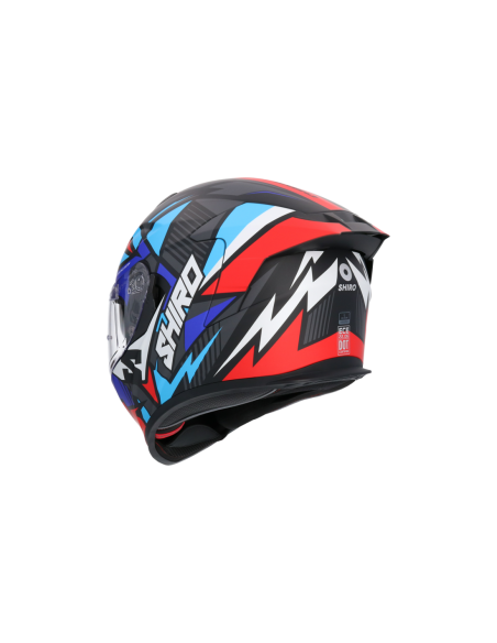 CASCO SHIRO RAPTOR CHASE ROJO_AZUL MATE