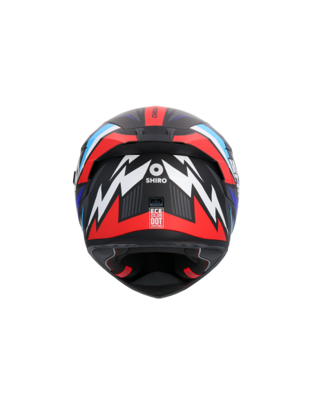 CASCO SHIRO RAPTOR CHASE ROJO_AZUL MATE