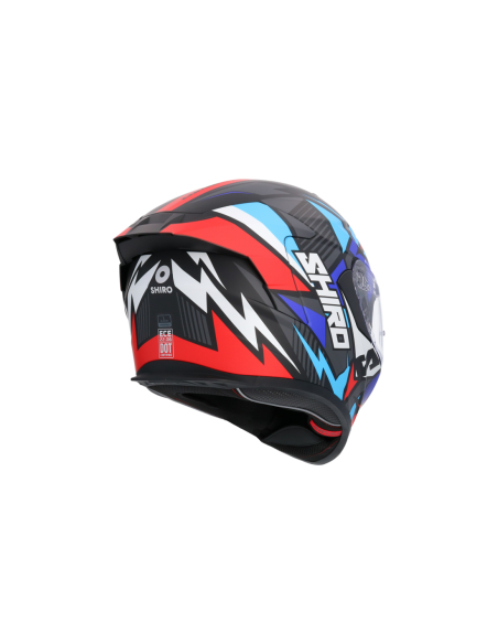 CASCO SHIRO RAPTOR CHASE ROJO_AZUL MATE