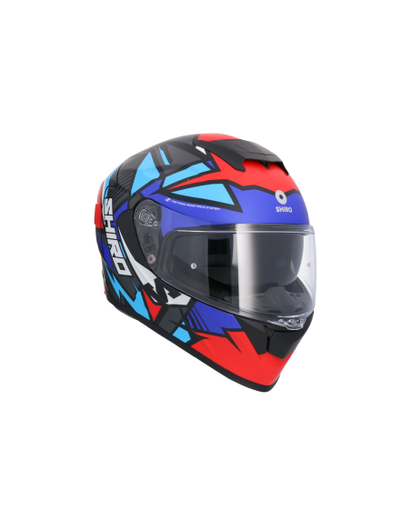 CASCO SHIRO RAPTOR CHASE ROJO_AZUL MATE
