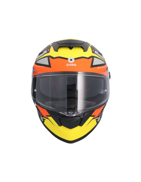 CASCO SHIRO RAPTOR CHASE AMARILLO ROJO MATE