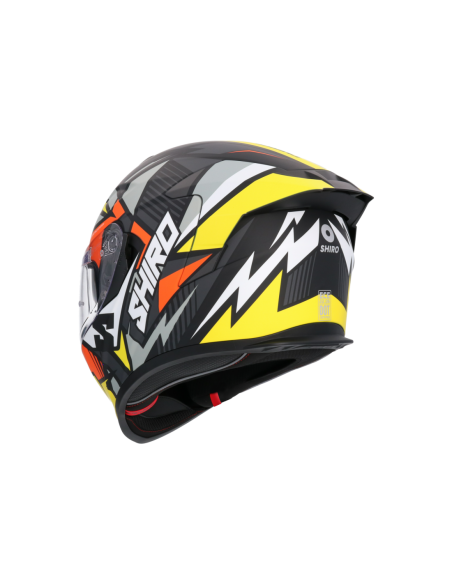 CASCO SHIRO RAPTOR CHASE AMARILLO ROJO MATE