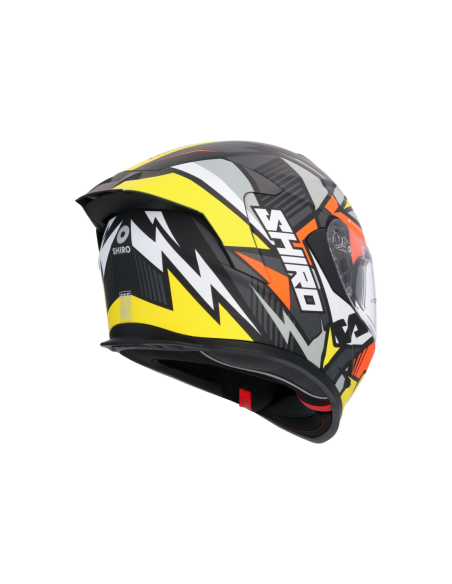 CASCO SHIRO RAPTOR CHASE AMARILLO ROJO MATE