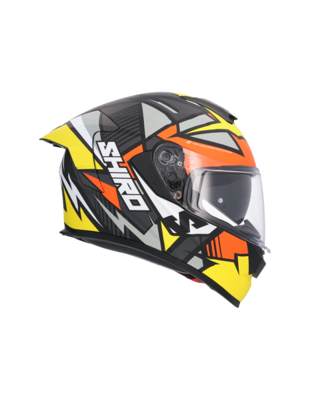 CASCO SHIRO RAPTOR CHASE AMARILLO ROJO MATE