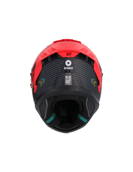 CASCO SHIRO ALPHA RACER ONE ROJO MATE