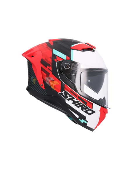 CASCO SHIRO ALPHA RACER ONE ROJO MATE