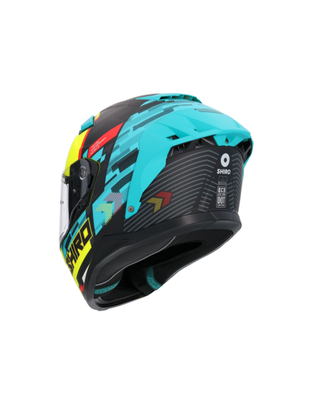 CASCO SHIRO ALPHA RACER ONE AZUL MATE
