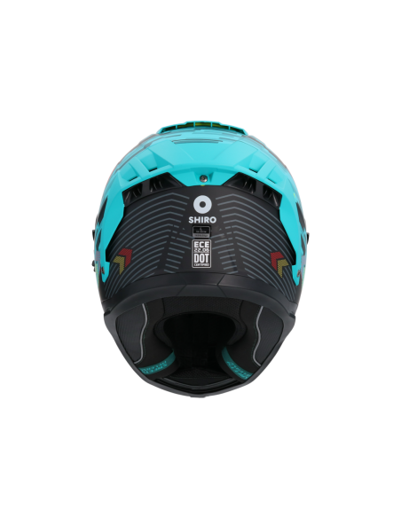 CASCO SHIRO ALPHA RACER ONE AZUL MATE