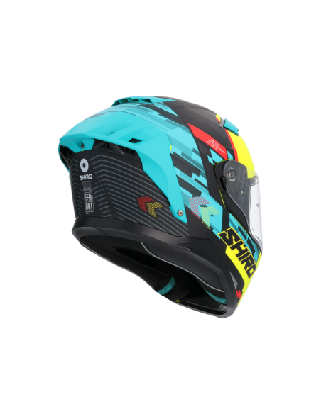 CASCO SHIRO ALPHA RACER ONE AZUL MATE