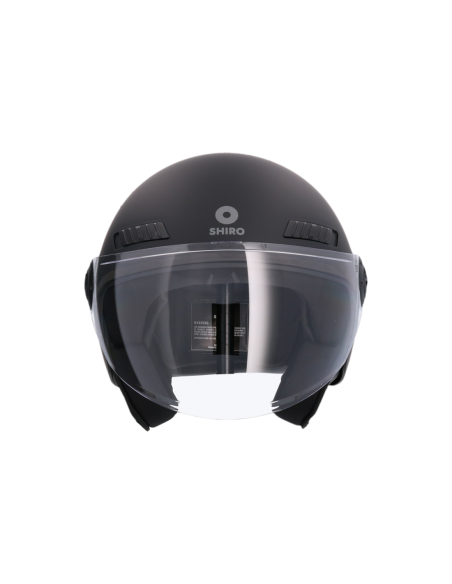 CASCO SHIRO SH-62 KIOTO NEGRO MATE