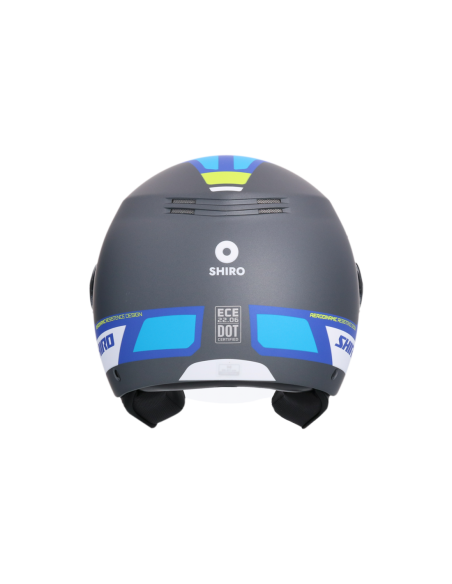 CASCO SHIRO KIOTO KALOS TITANIUM MATE AZUL