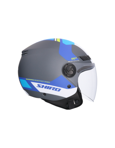 CASCO SHIRO KIOTO KALOS TITANIUM MATE AZUL