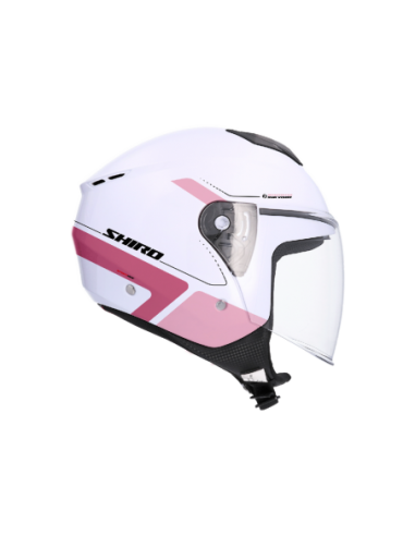 CASCO SHIRO IBIZA SPORTAGE BLANCO PERLA ROSA CASCO SHIRO IBIZA SPORTAGE BLANCO PERLA ROSA