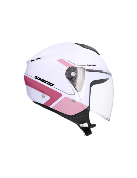 CASCO SHIRO IBIZA SPORTAGE BLANCO PERLA ROSA
