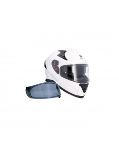 CASCO SHIRO KATANA SOLID + Pantalla Extra BLANCO PERLA