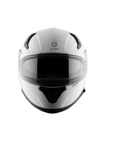 CASCO SHIRO KATANA SOLID + Pantalla Extra BLANCO PERLA