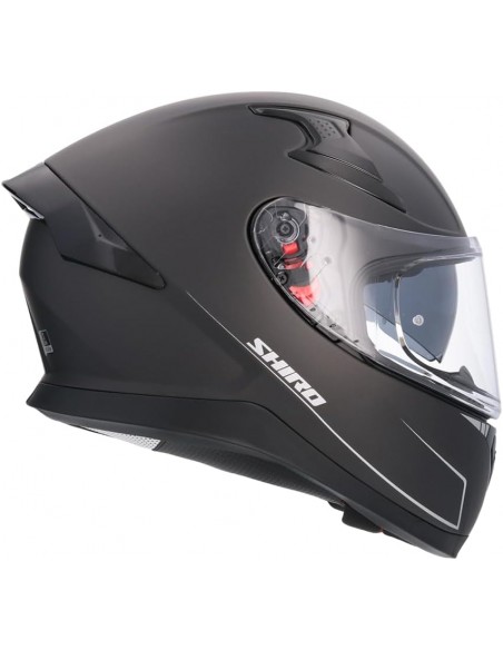 CASCO SHIRO KATANA SOLID + Pantalla Extra NEGRO MATE