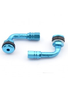 KIT 2 VALVULAS ANODIZADAS AZUL