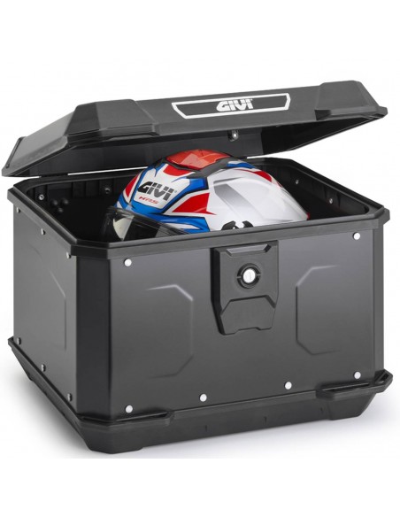 MALETA GIVI MONOLOCK 44 L ALPINA ALUMINIO NEGRO