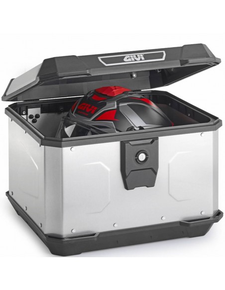 MALETA GIVI MONOLOCK 44L ALPINA ALUMINIO NATURAL