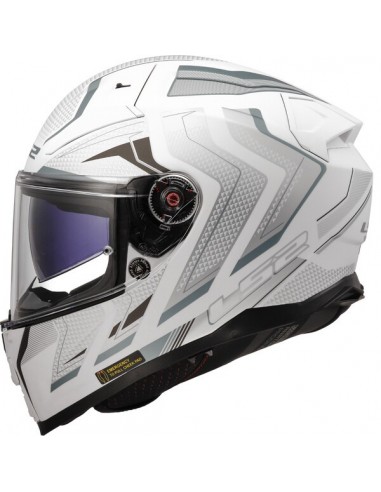 CASCO LS2 FF811 VECTOR II ALIZER MATT WHITE SILVER