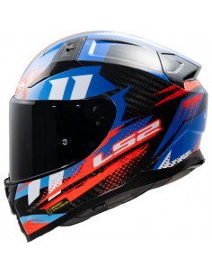 CASCO LS2 FF811 VECTOR II CARBONO TANTIC RED BLUE