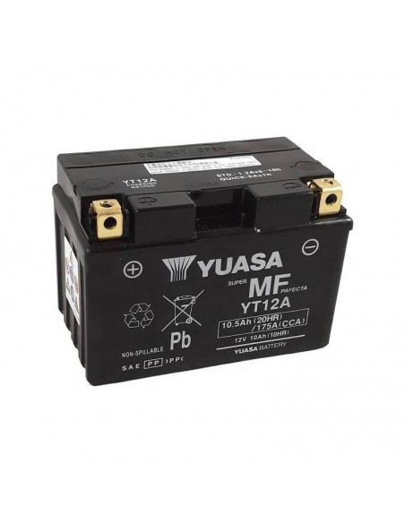 BATERIA YUASA YT12A-BS ACTIVADA