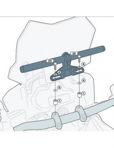 GIVI 03SKIT – Kit tornillería especifíco para montar el Smart Bar S900A, o el Smart Mount S901A En el S901 se puede montar los