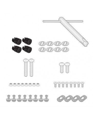GIVI 08RKIT – Kit RAPID RELEASE permite transformar el portamaletas lateral en un portamaletas lateral de fijación rápida a