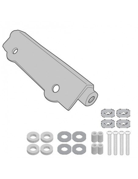 GIVI 1161KIT – Kit específico para el montaje del PLR1161 / PL1161CAM sin el adaptador SR1161 para la maleta posterior