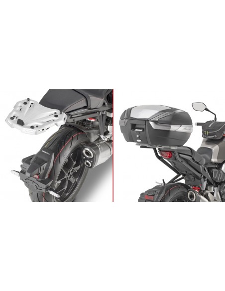 GIVI 1165FZ – Adaptador posterior específico para maleta MONOKEY® o MONOLOCK® A combinar con las parrillas MONOKEY® M5, M7,