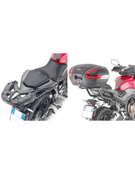 GIVI 1176FZ – Adaptador posterior específico para maleta MONOKEY® o MONOLOCK® A combinar con las parrillas MONOKEY® M5, M7,