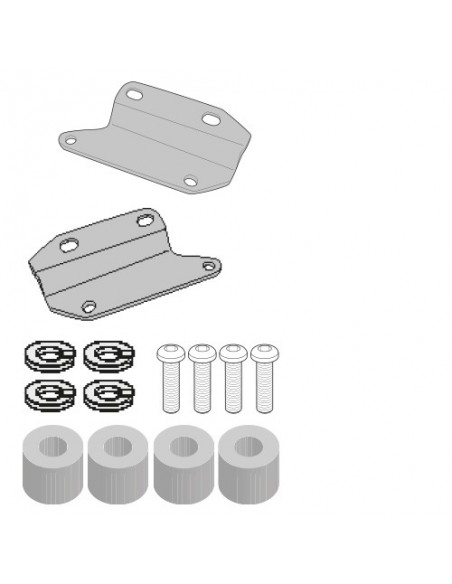 GIVI 1185KIT – Kit específico para el montaje del TE1185  sin el adaptador 1185FZ para la maleta posterior
