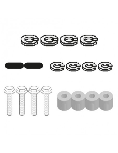 GIVI 2130KIT – Kit específico para el montaje del 2130FZ en presencia de maletas laterales rígidas de serie a combinar con